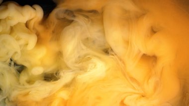 Mürekkep damla su arka planda. Renkli mürekkep arka planı