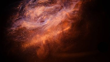 Sıvı parlak metalik bronz boya. Absrtact arka plan