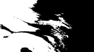 Çiçek mürekkebi. Güzel beyaz suluboya mürekkep siyah arkaplana geçiş yapıyor,