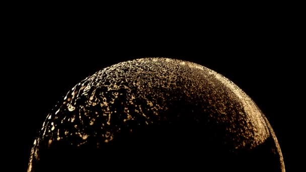 planète fantaisie isolée sur un fond noir 