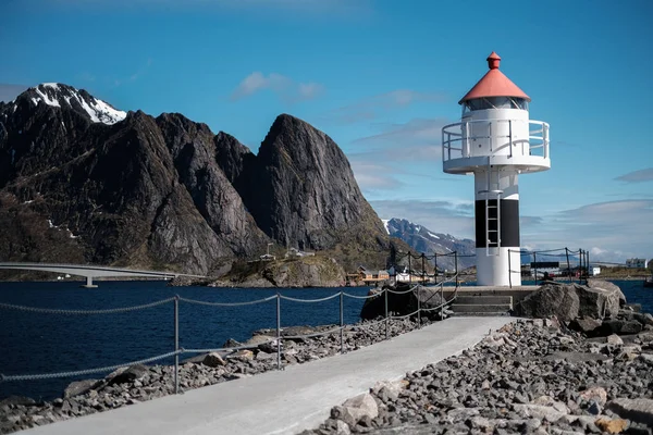 Farol na Noruega. Faróis de recolha — Fotografia de Stock