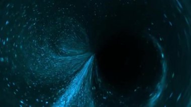 Mavi boya damlaları yavaş çekimde suya karışıyor. Renkli soyut arkaplan