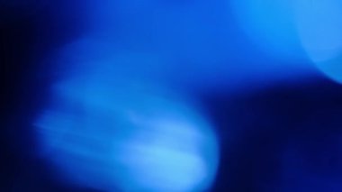 Soyut Mavi Parçacıklar. Arkaplan Bokeh