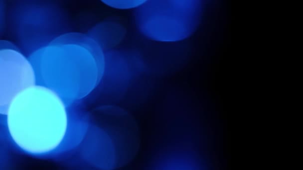 Abstrait Blue Particle. Contexte Bokeh — Video