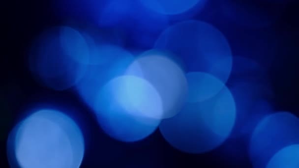 Particelle blu astratte. Contesto Bokeh — Video Stock