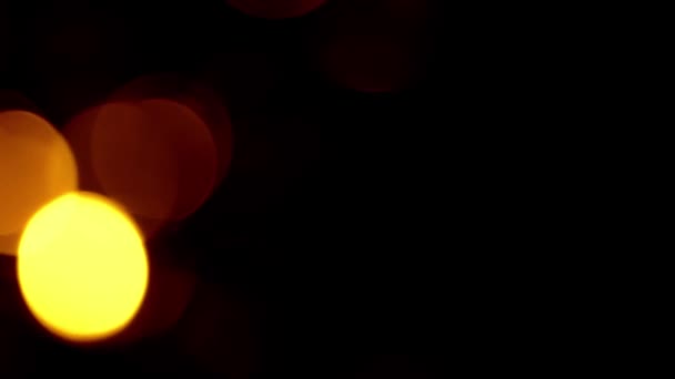 Светло-красный эффект Боке. Золотой абстрактный фон — стоковое видео