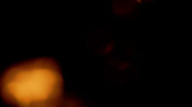 Kırmızı Parçacıklar. Arkaplan Bokeh Bulanık VFX