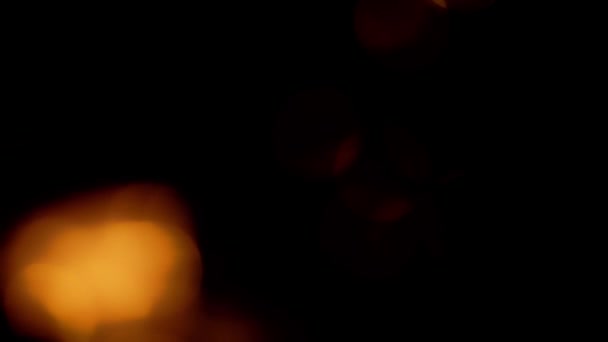 Particelle rosse. Contesto Bokeh Blur VFX — Video Stock