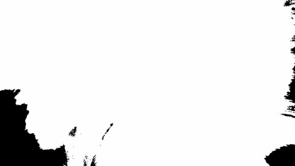 Πακέτο κίνησης 03. Σταγόνες μελανιού Μετάβαση στο μαύρο φόντο 4k Πλάνα μελανιού Μετάβαση Λευκό Σταγόνες μελανιού Πτώση σε μαύρο φόντο — Αρχείο Βίντεο