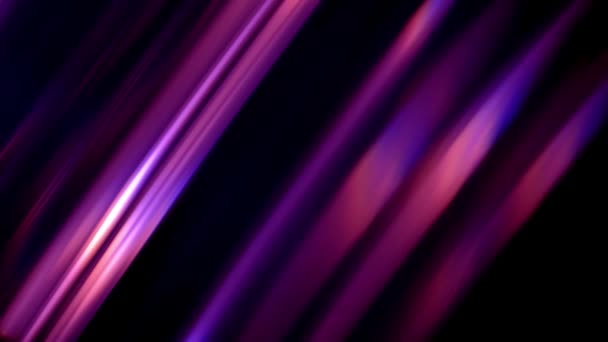 宇宙におけるピンクと青の光線の動き。反射ダイヤモンドの概要光の背景。プリズムを通過する光の色鮮やかな遊び。抽象的な壁紙 — ストック動画