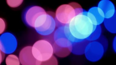 Mavi ve Kırmızı Bokeh Arkaplan 4k