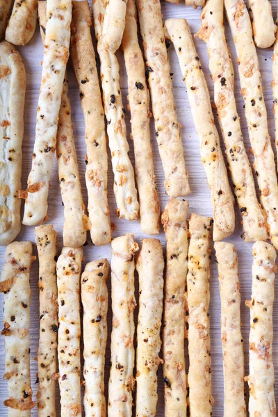 Breadstick Background Red Pepper Cheese — Stock Photo, Image