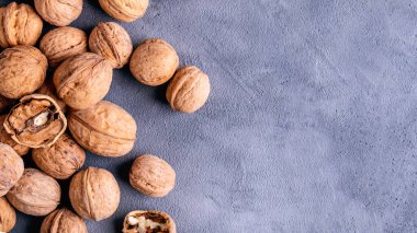 Fotokopi alanı olan cevizin üst görünümü