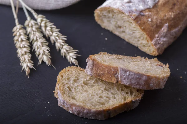 Verse Gebakken Ciabatta Verse Ciabatta Brood — Stockfoto