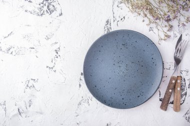 Kopya alanı olan boş renk plakasının üst görünümü. 