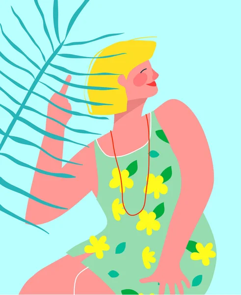 Girlish Collage Vintage One Finger Gesture Portrait Smiling Sly Cunning Stock Illustration