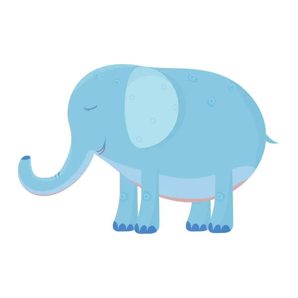 Roztomilý slon illusration vektor akcie — Stockový vektor