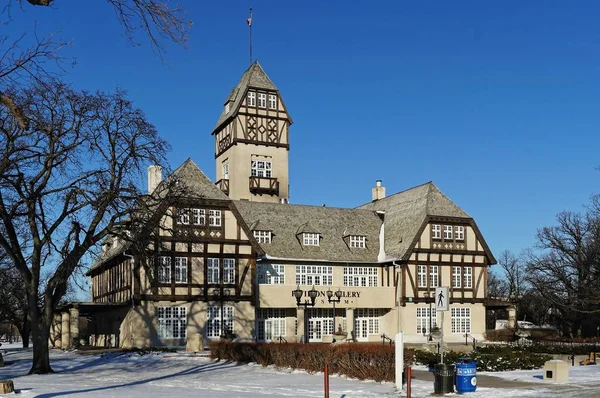 Winnipeg, Manitoba, Canada - 2014-11-21: Winter view on Pavilion Gallery Museum — Stock Photo, Image