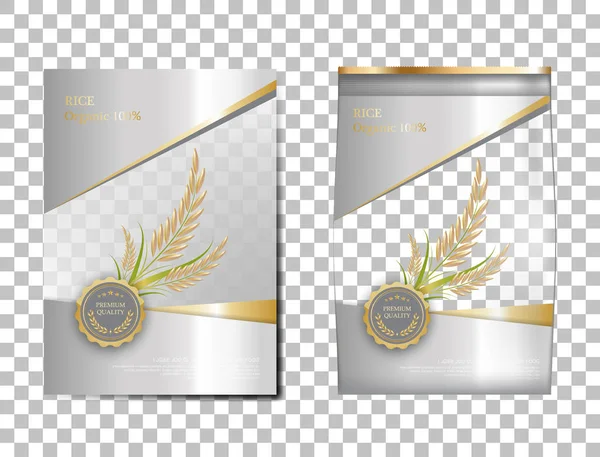 Продукты Питания Таиланда Белое Золото Баннер Шаблон Плаката Векторного Дизайна — стоковый вектор