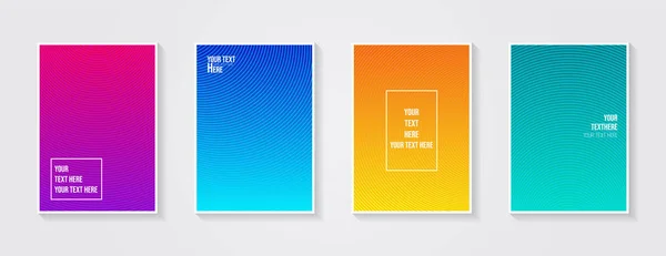 Design Minimaliste Couverture Moderne Gradients Colorés Dynamiques Futurs Motifs Géométriques — Image vectorielle