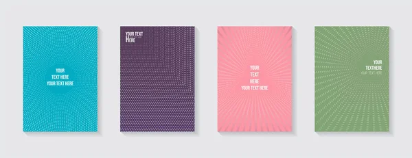 最小的现代覆盖设计 动态彩色渐变 未来的几何图案 紫色海报模板 — 图库矢量图片