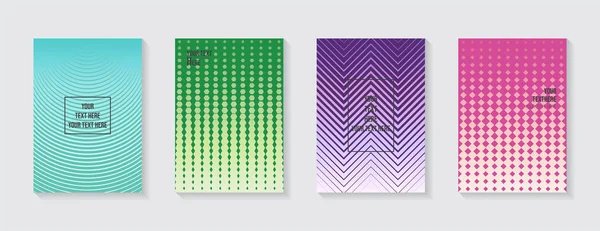 Diseño Portada Moderno Mínimo Gradientes Coloridos Dinámicos Futuros Patrones Geométricos — Vector de stock