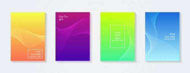 Minimum modern kapak tasarımı. Dinamik renkli gradyanlar. Gelecekteki geometrik desenler. pankart poster şablonu.