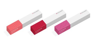 Ürün vektör tasarımı çizimi için kutu, paketleme şablonu.