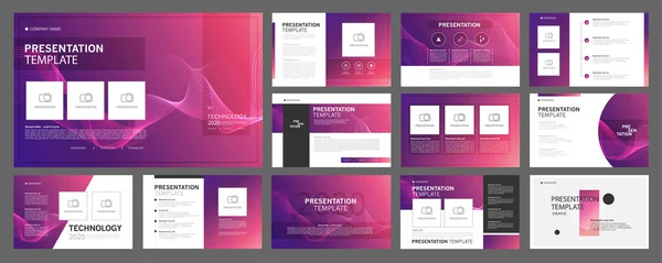 Business Presentation Templates Set Use Presentation Flyer Leaflet Corporate Report — Stock Vector