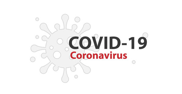 Covid-19 Corona virus concept outbreak influenza background.Pandemic medical health risk concept with disease cell is dangerous vector design