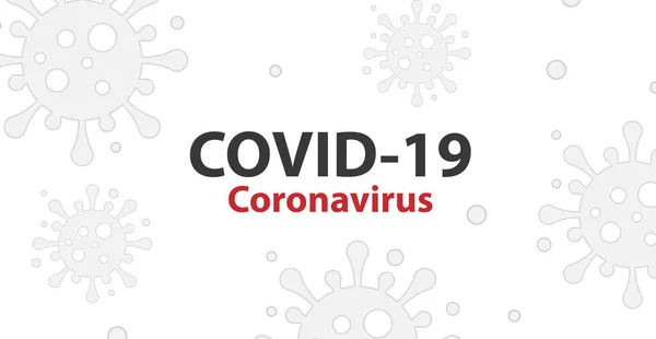 Covid Corona Virus Koncept Vypuknutí Chřipky Pozadí Pandemic Zdravotní Riziko — Stockový vektor