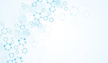 Moleküller veya DNA tıbbi yapı vektör tasarımı.