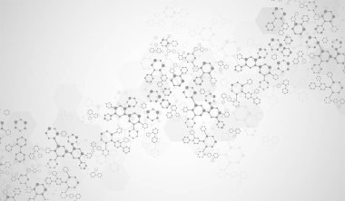 Moleküller veya DNA tıbbi yapı vektör tasarımı.