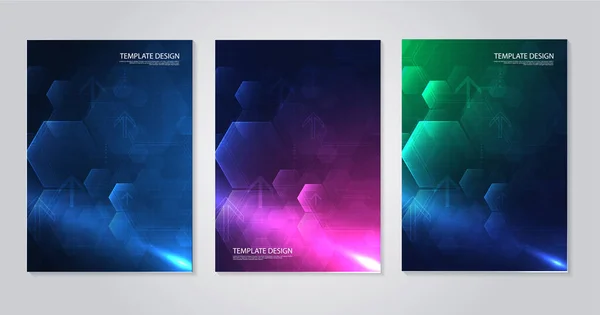 Vorlagen Broschüre Oder Cover Buch Seitenlayout Flyer Design Konzept Und — Stockvektor