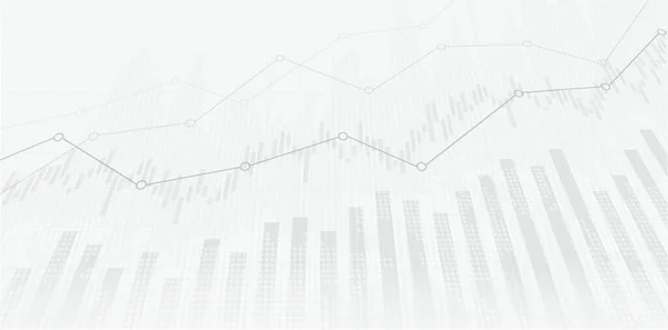 Borsa yatırım ticareti, Bullish puanı, Bearish puanı üzerine finansal borsa grafiği. İş fikri ve tüm sanat eserleri tasarımı için grafik trend. vektör illüstrasyonu