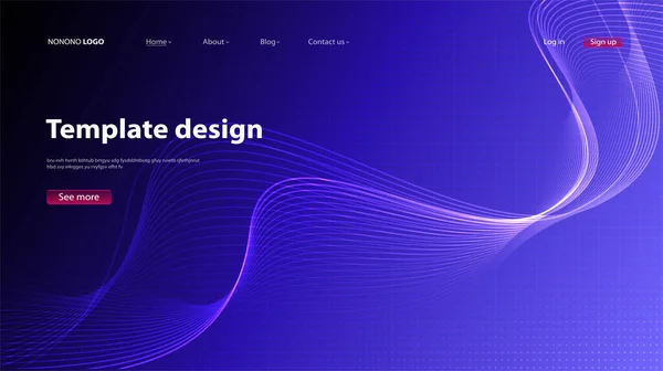 抽象的な背景現代的なデザイン ランディングページ ウェブサイトやアプリのベクトルデザインのテンプレート — ストックベクタ