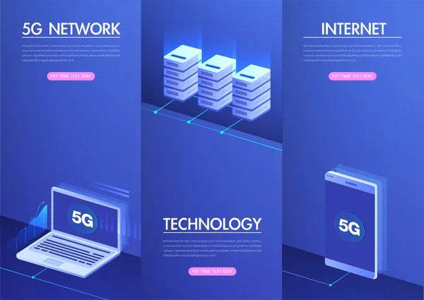 Sieć Bezprzewodowy Internet Koncepcja Inteligentnego Miasta Sieci Komunikacyjnej Szybka Szerokopasmowa — Wektor stockowy