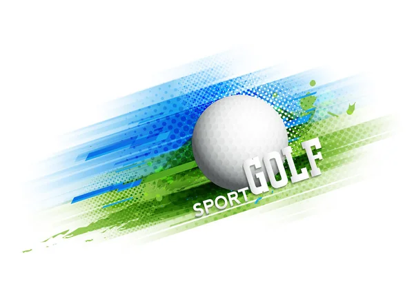 高尔夫比赛模板海报或横幅矢量设计 — 图库矢量图片
