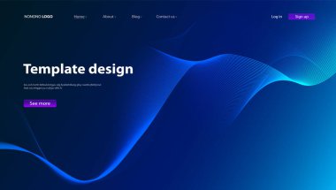 Soyut arka plan modern tasarım. İniş Sayfası. Web siteleri veya uygulamalar için şablon. - Vektör