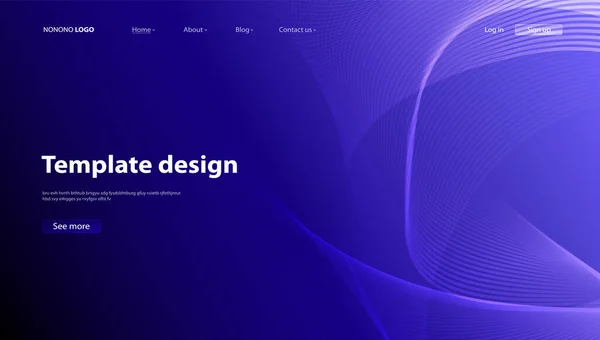 Abstrakter Hintergrund Modernes Design Landing Page Vorlage Für Webseiten Oder — Stockvektor