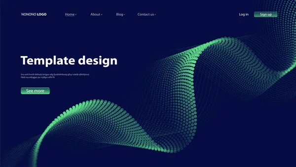 抽象的な背景現代的なデザイン ランディングページ ウェブサイトやアプリのテンプレート ベクトル — ストックベクタ