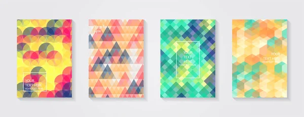 Minimal Modernes Cover Design Dynamische Farbenfrohe Steigungen Zukünftige Geometrische Muster — Stockvektor