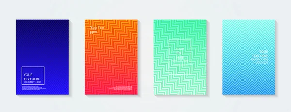 Design Minimaliste Couverture Moderne Gradients Colorés Dynamiques Futurs Motifs Géométriques — Image vectorielle