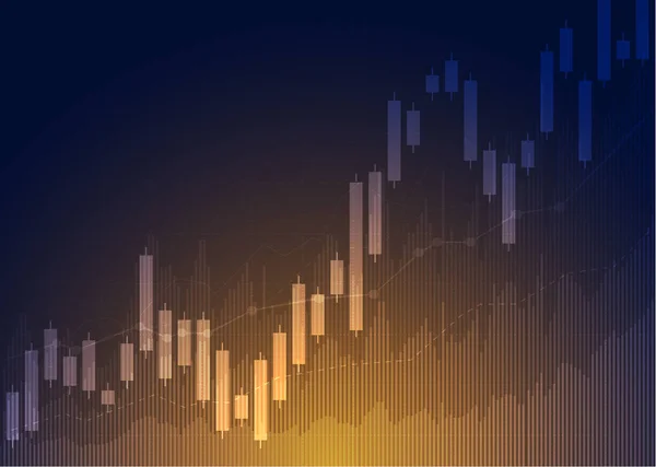 Business Ljus Stick Diagram Diagram Över Aktiemarknaden Investeringar Handel Bullish — Stock vektor