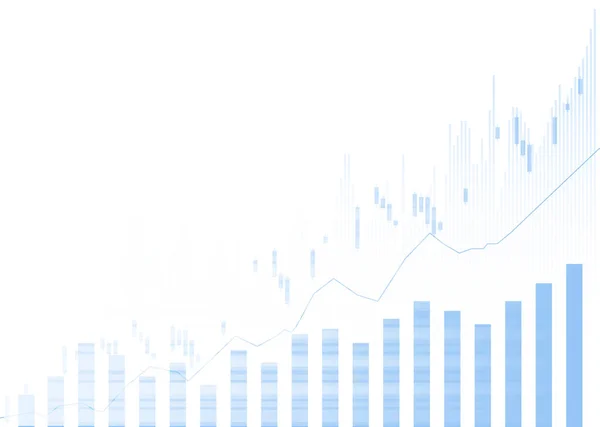 Borsa yatırım ticaretinin grafiği, Bullish Point, Bearish Point. grafik vektör tasarımı eğilimi.