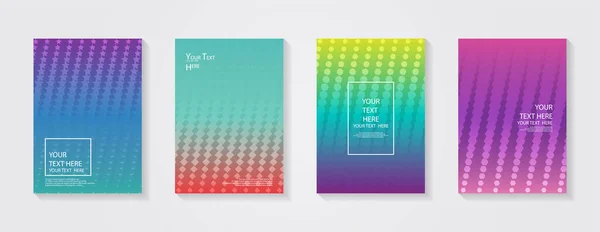 Design Minimaliste Couverture Moderne Gradients Colorés Dynamiques Futurs Motifs Géométriques — Image vectorielle