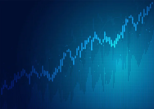 Gráfico Gráfico Vara Vela Negócios Negociação Investimento Mercado Ações Ponto —  Vetores de Stock