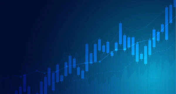 Obchodní Svícen Graf Graf Obchodování Burze Investic Bullish Point Bearish — Stockový vektor