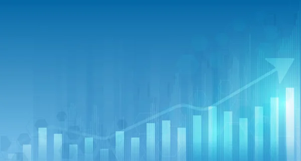 Borsa yatırım ticaretinin grafiği, Bullish Point, Bearish Point. grafik vektör tasarımı eğilimi.