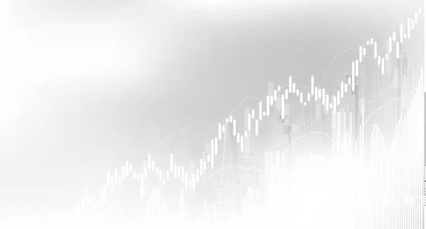 企业蜡烛图上的股市投资交易图表 图矢量设计的趋势 — 图库矢量图片